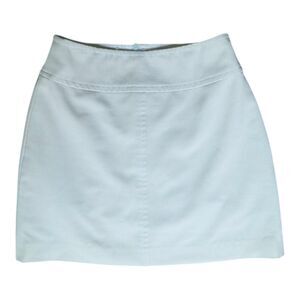 Vtg Y2K Bebe Mint Blue Green Mini Skirt Size 2 Office Siren 25W Paris Hilton